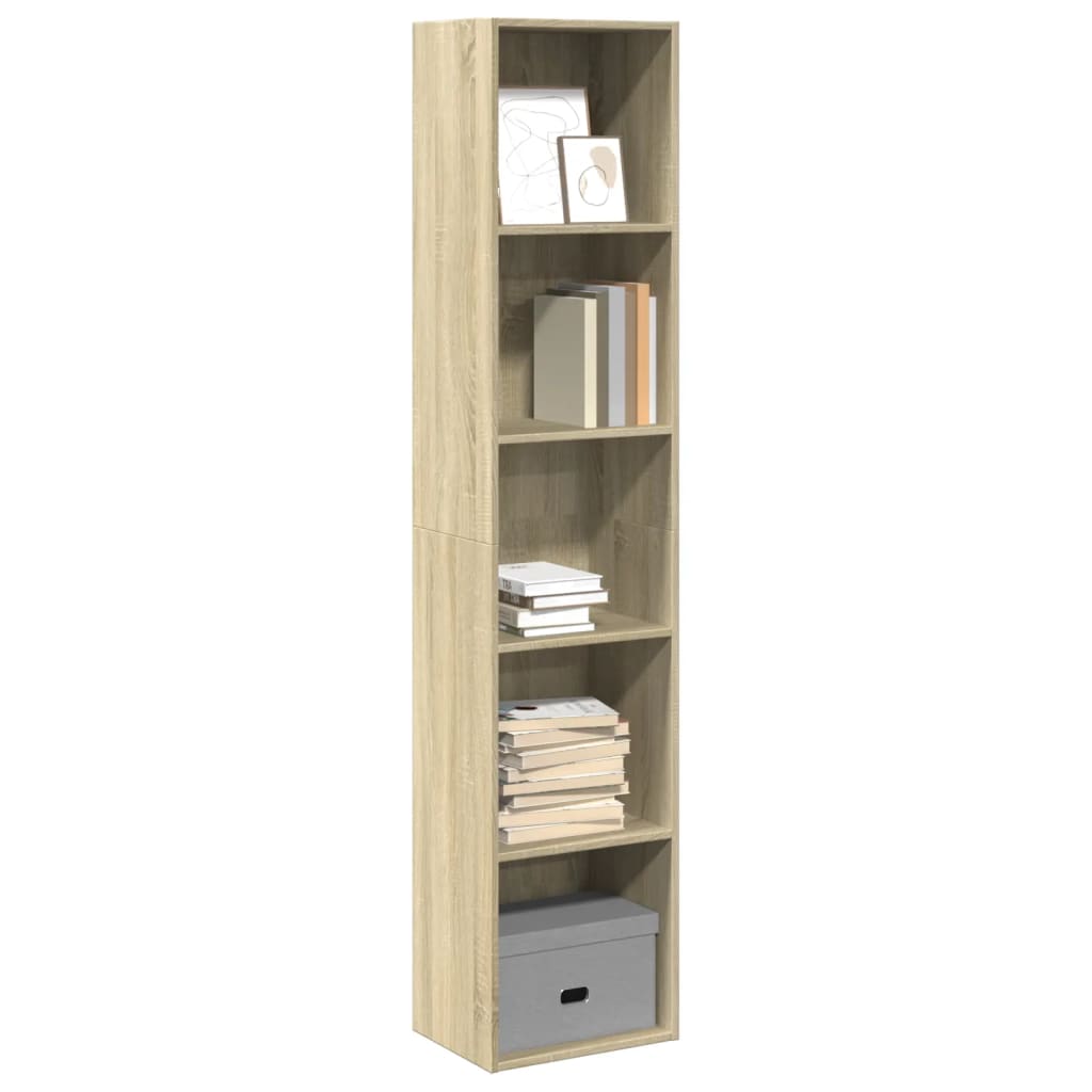 Regal za knjige boja hrasta 40x30x189 cm od konstruiranog drva