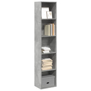 Regal za knjige boja betona 40x30x189 cm konstruirano drvo