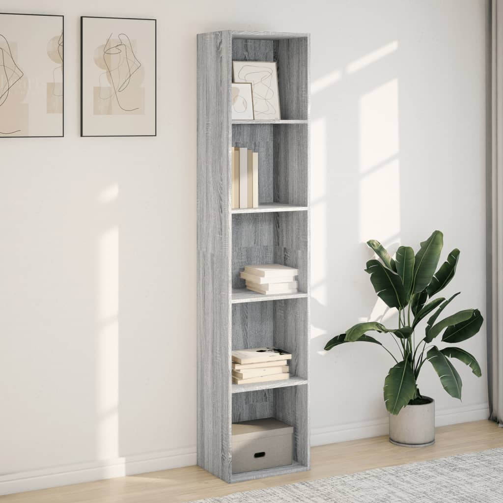 Regal za knjige boja hrasta 40x30x189 cm konstruirano drvo