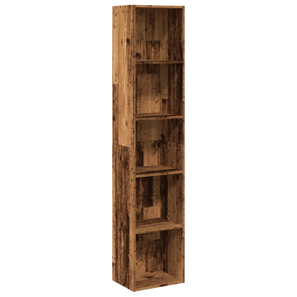 Regal za knjige boja starog drva 40x30x189 cm konstruirano drvo