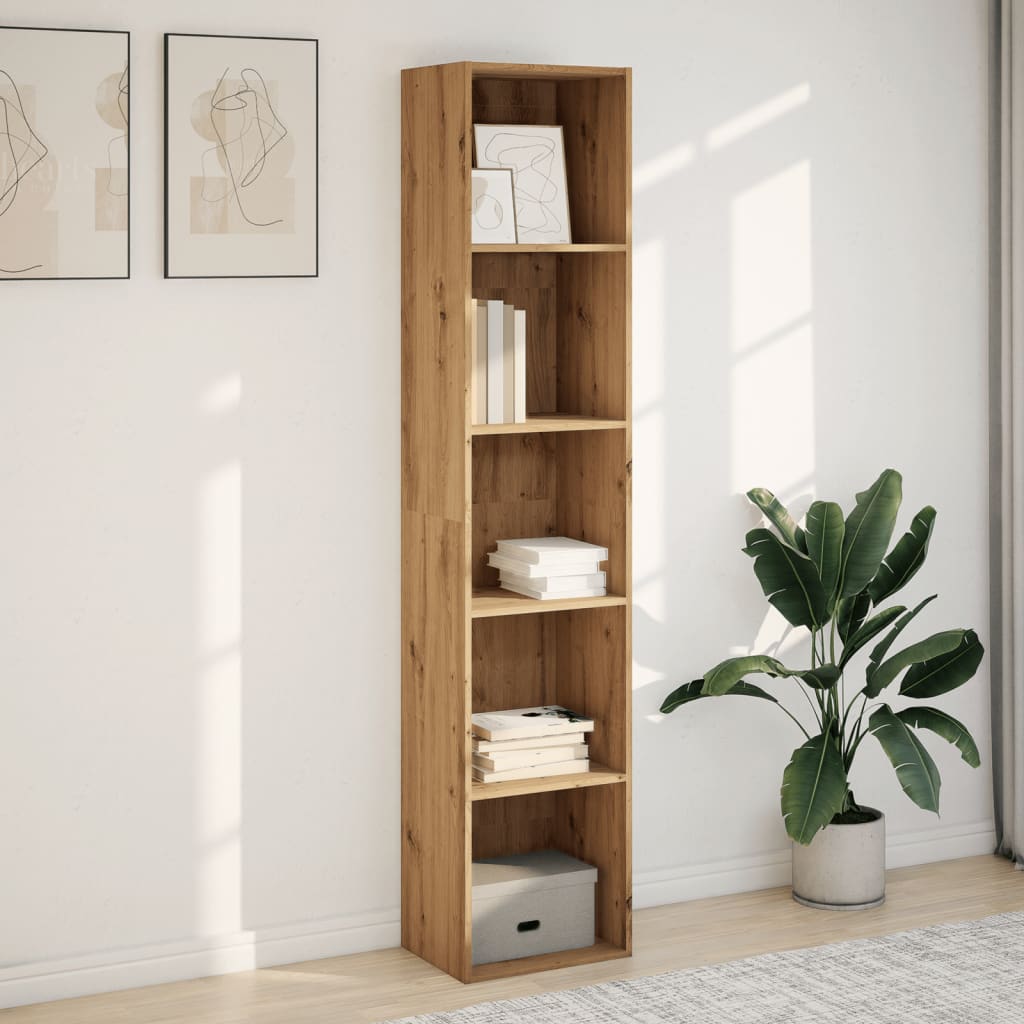 Regal za knjige boja hrasta 40x30x189 cm konstruirano drvo