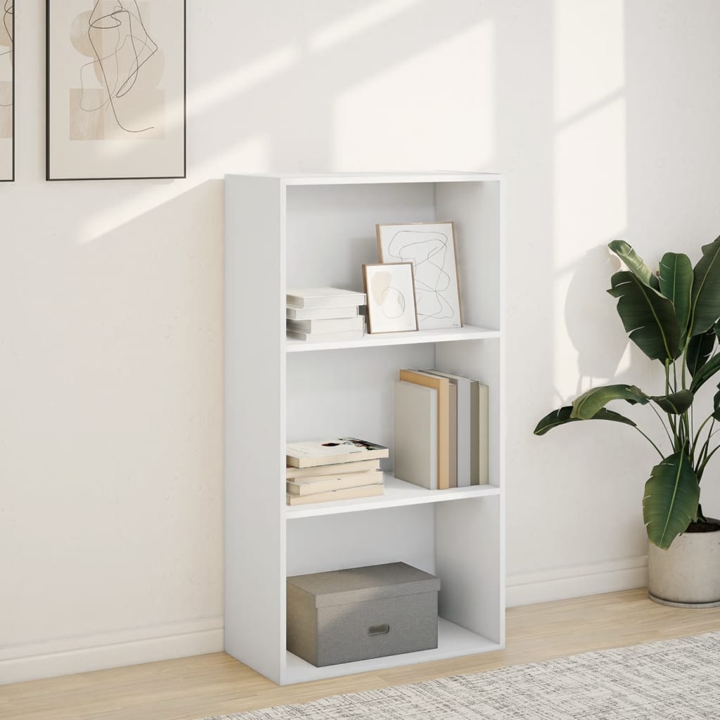 Regal za knjige bijeli 60x30x114 cm od konstruiranog drva