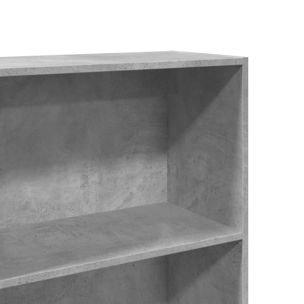 Regal za knjige boja betona 60x30x152 cm konstruirano drvo