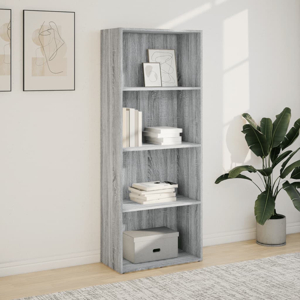 Regal za knjige boja hrasta 60x30x152 cm konstruirano drvo