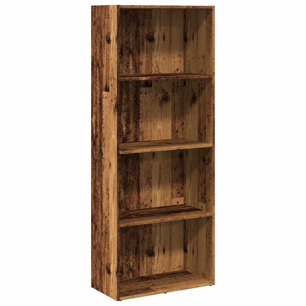 Regal za knjige boja starog drva 60x30x152 cm konstruirano drvo