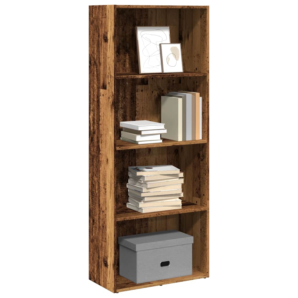 Regal za knjige boja starog drva 60x30x152 cm konstruirano drvo