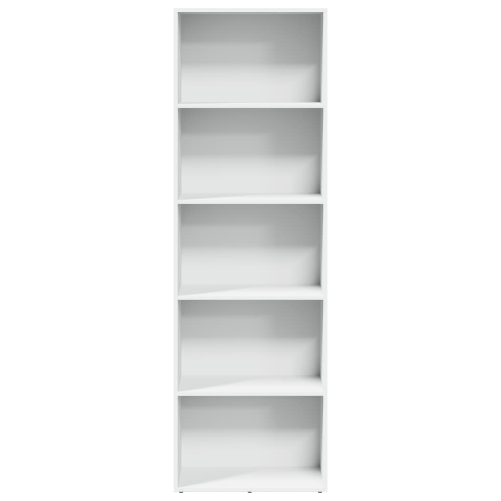 Regal za knjige bijeli 60x30x189 cm od konstruiranog drva