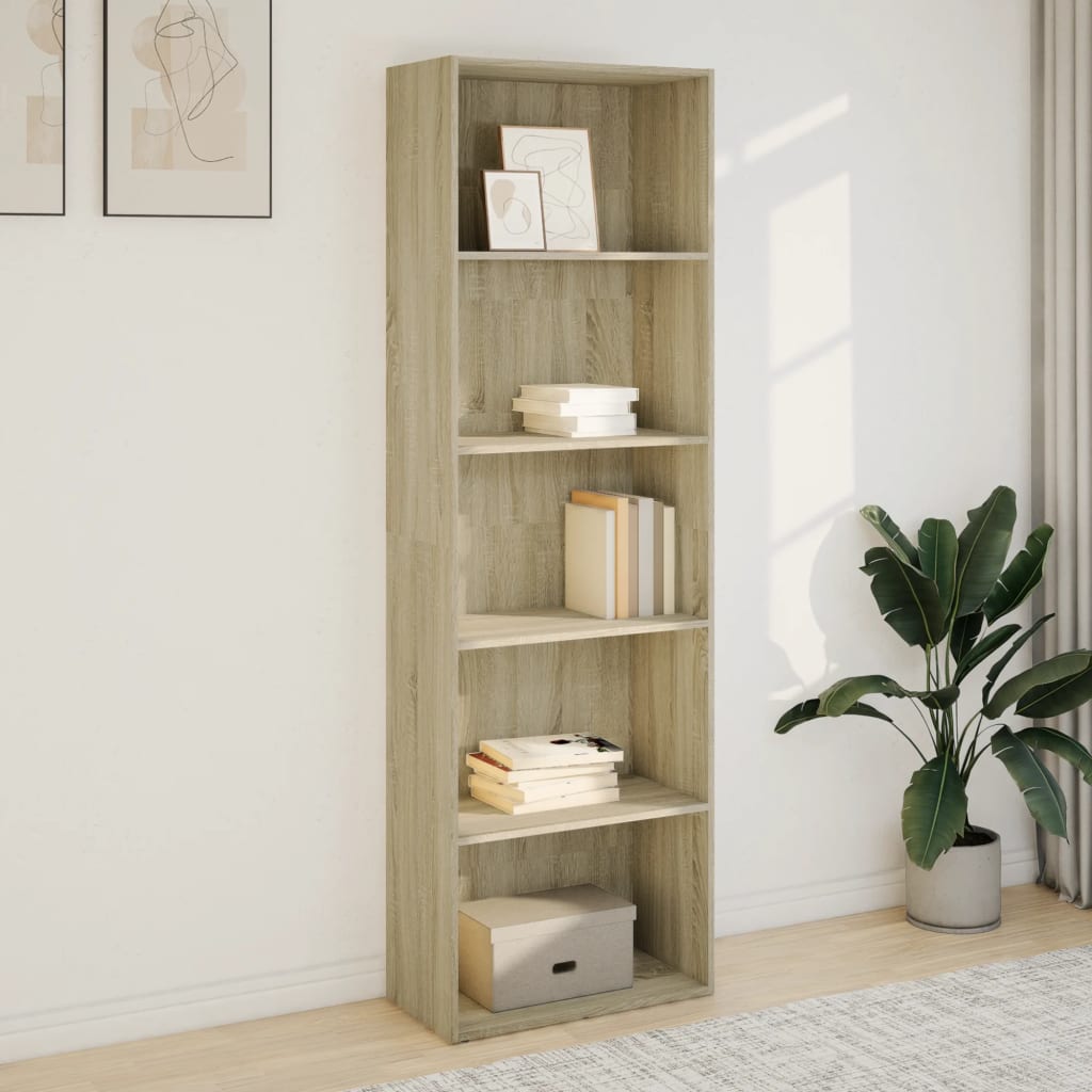 Regal za knjige boja hrasta 60x30x189 cm od konstruiranog drva