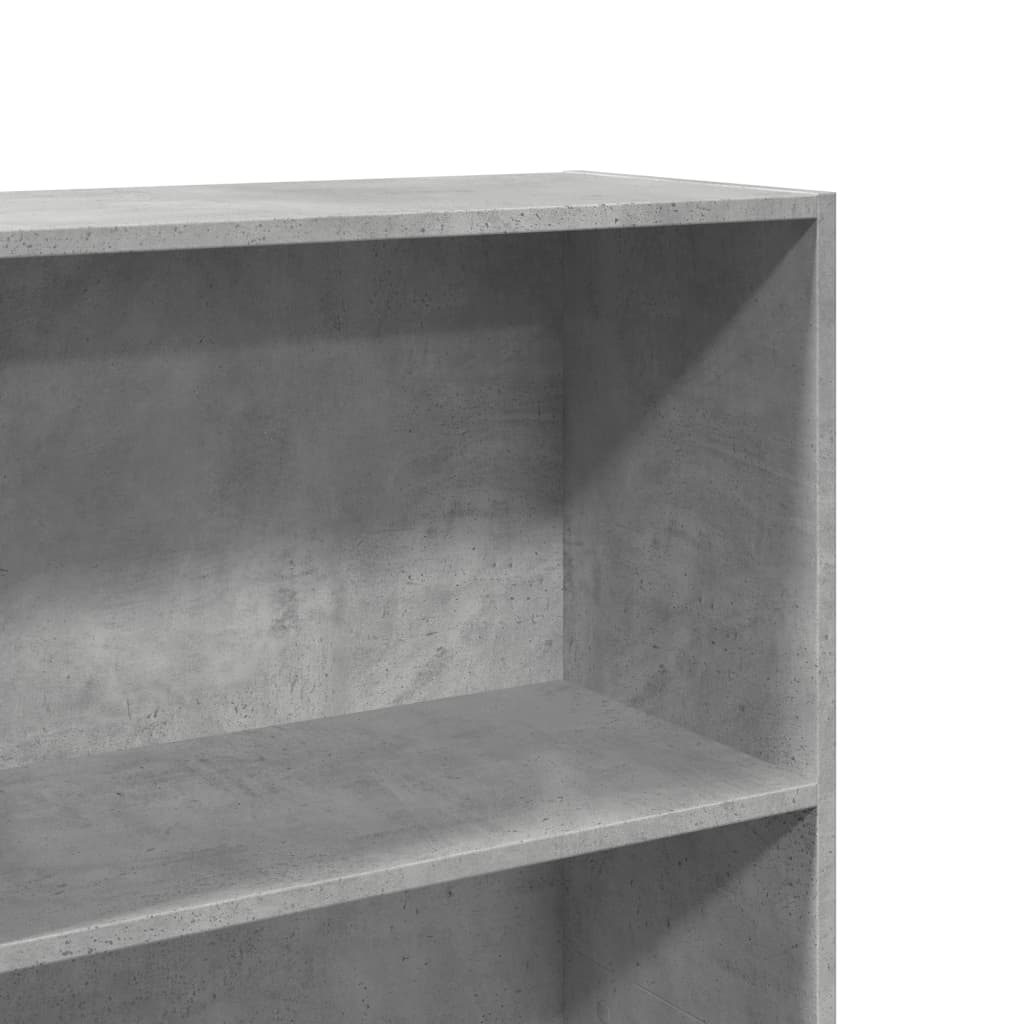 Regal za knjige boja betona 60x30x189 cm konstruirano drvo
