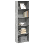 Regal za knjige boja betona 60x30x189 cm konstruirano drvo