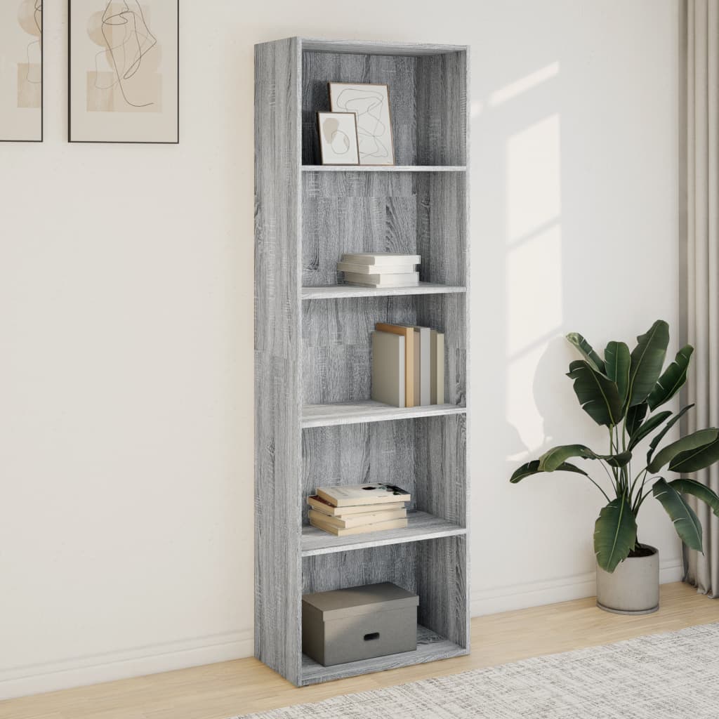 Regal za knjige boja hrasta 60x30x189 cm konstruirano drvo