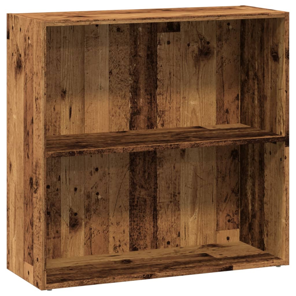 Regal za knjige boja staro drvo 80x30x77 cm konstruirano drvo