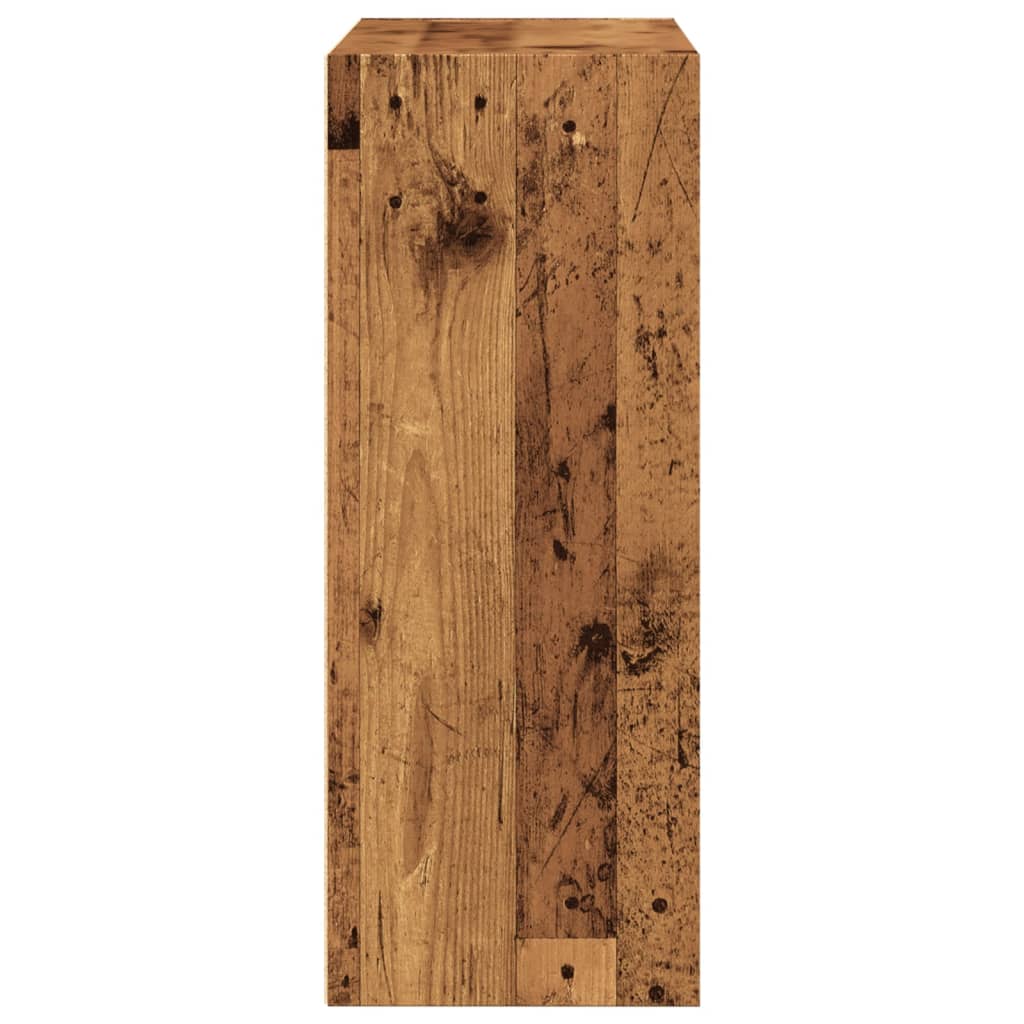 Regal za knjige boja staro drvo 80x30x77 cm konstruirano drvo