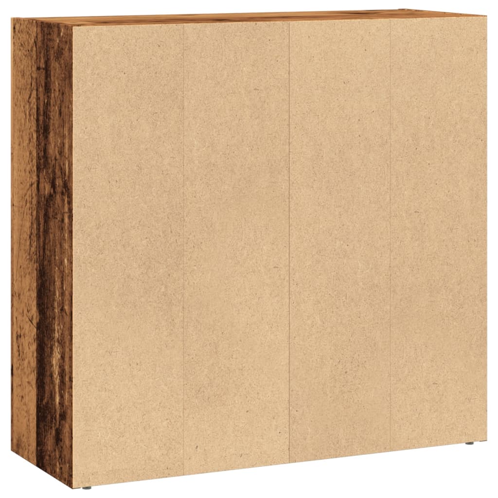 Regal za knjige boja staro drvo 80x30x77 cm konstruirano drvo