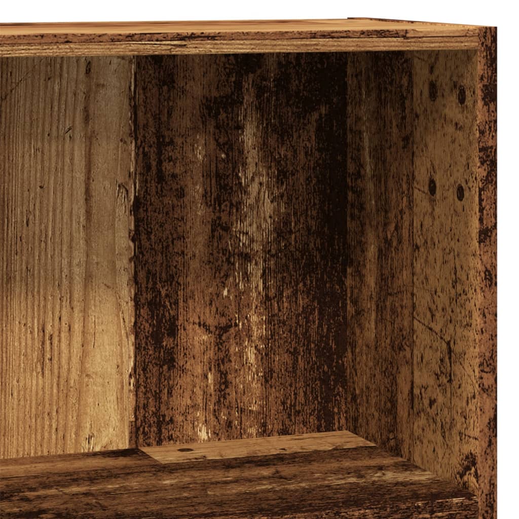 Regal za knjige boja staro drvo 80x30x77 cm konstruirano drvo