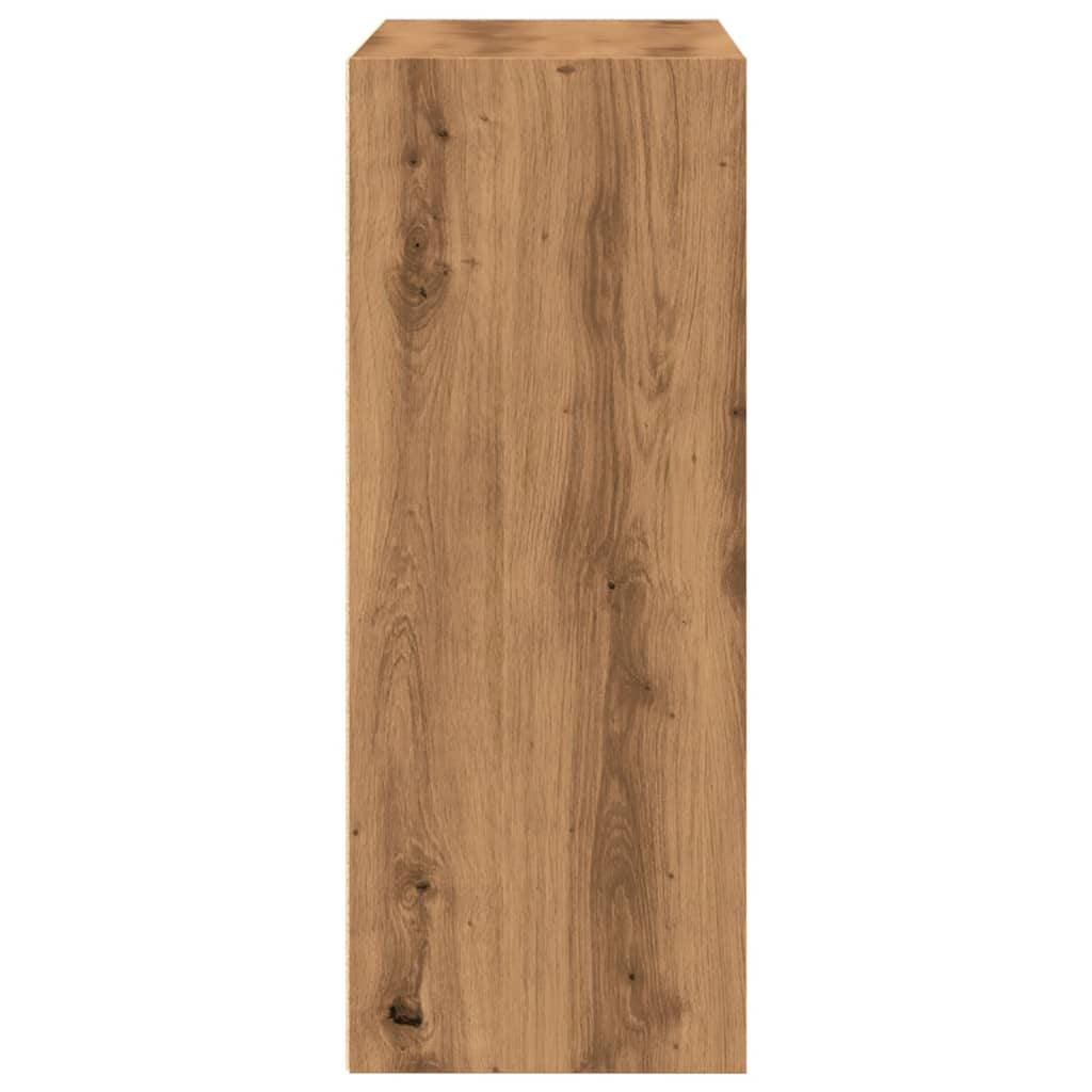 Regal za knjige boja artisian hrast 80x30x77 cm drveni
