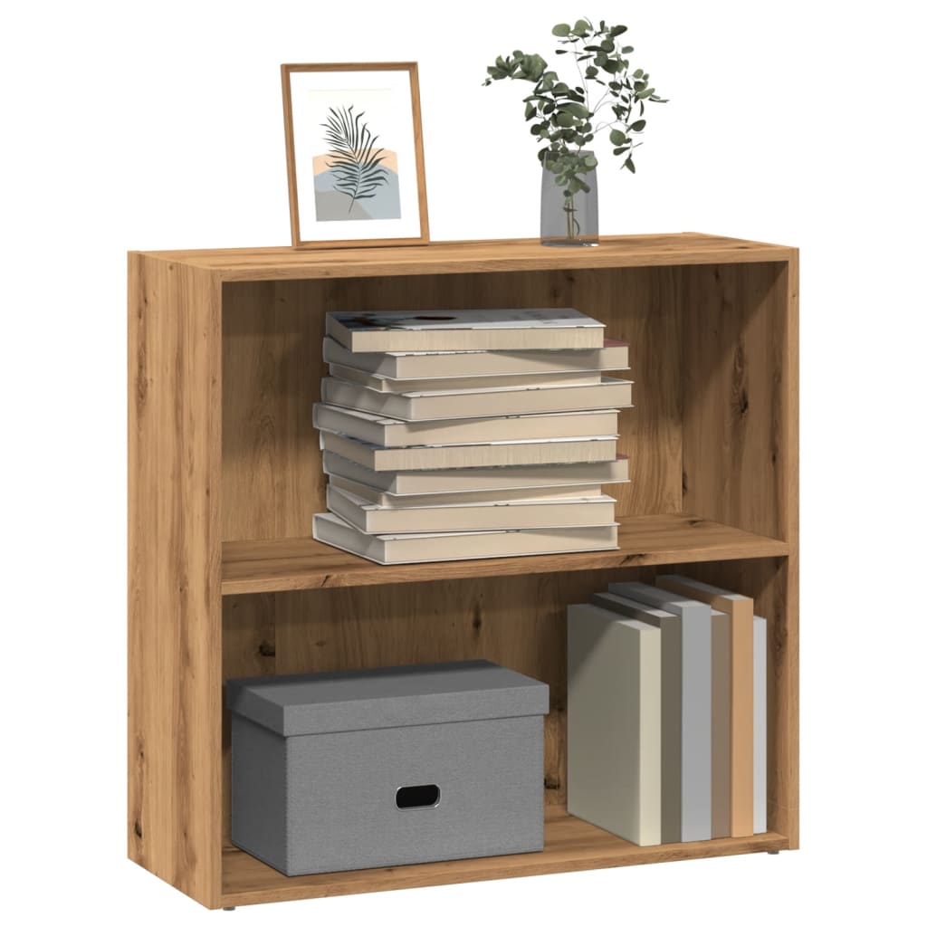 Regal za knjige boja artisian hrast 80x30x77 cm drveni