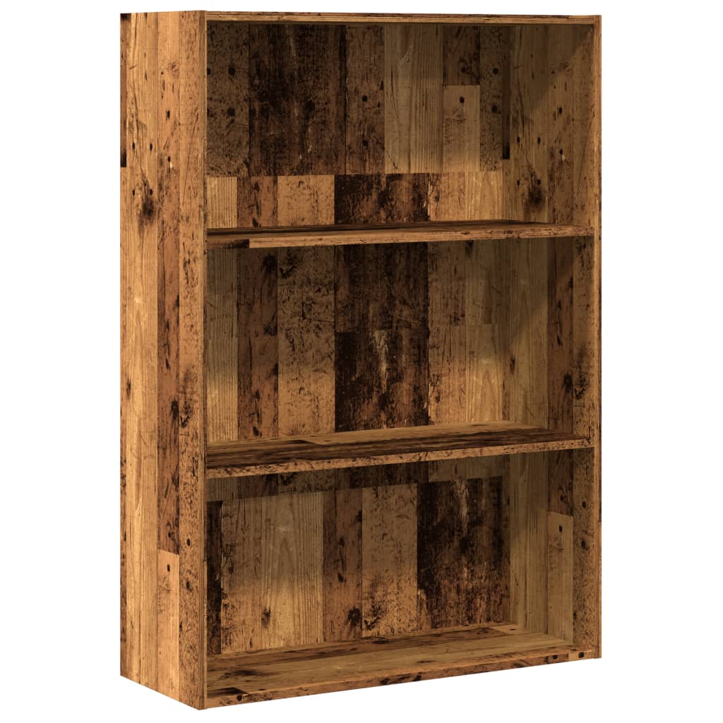 Regal za knjige boja starog drva 80x30x114 cm konstruirano drvo