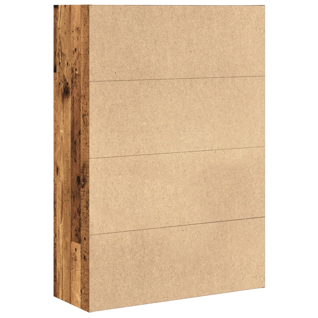 Regal za knjige boja starog drva 80x30x114 cm konstruirano drvo