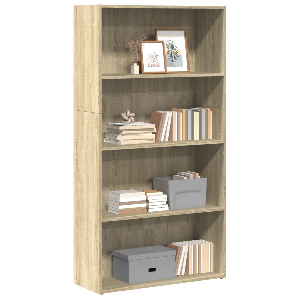 Regal za knjige boja hrasta 80x30x152 cm od konstruiranog drva