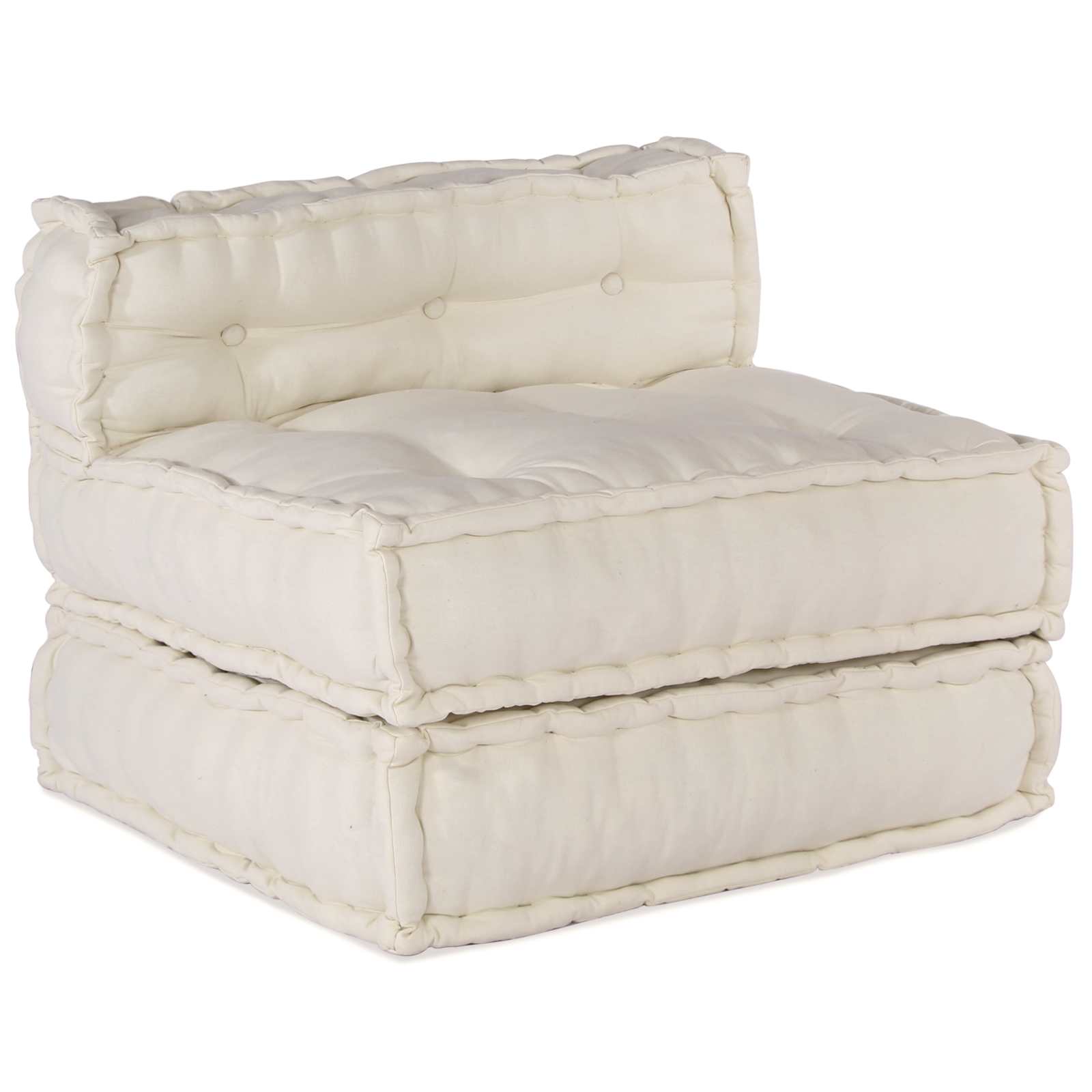 Modularna sofa 4 pcs Krem Tkanina