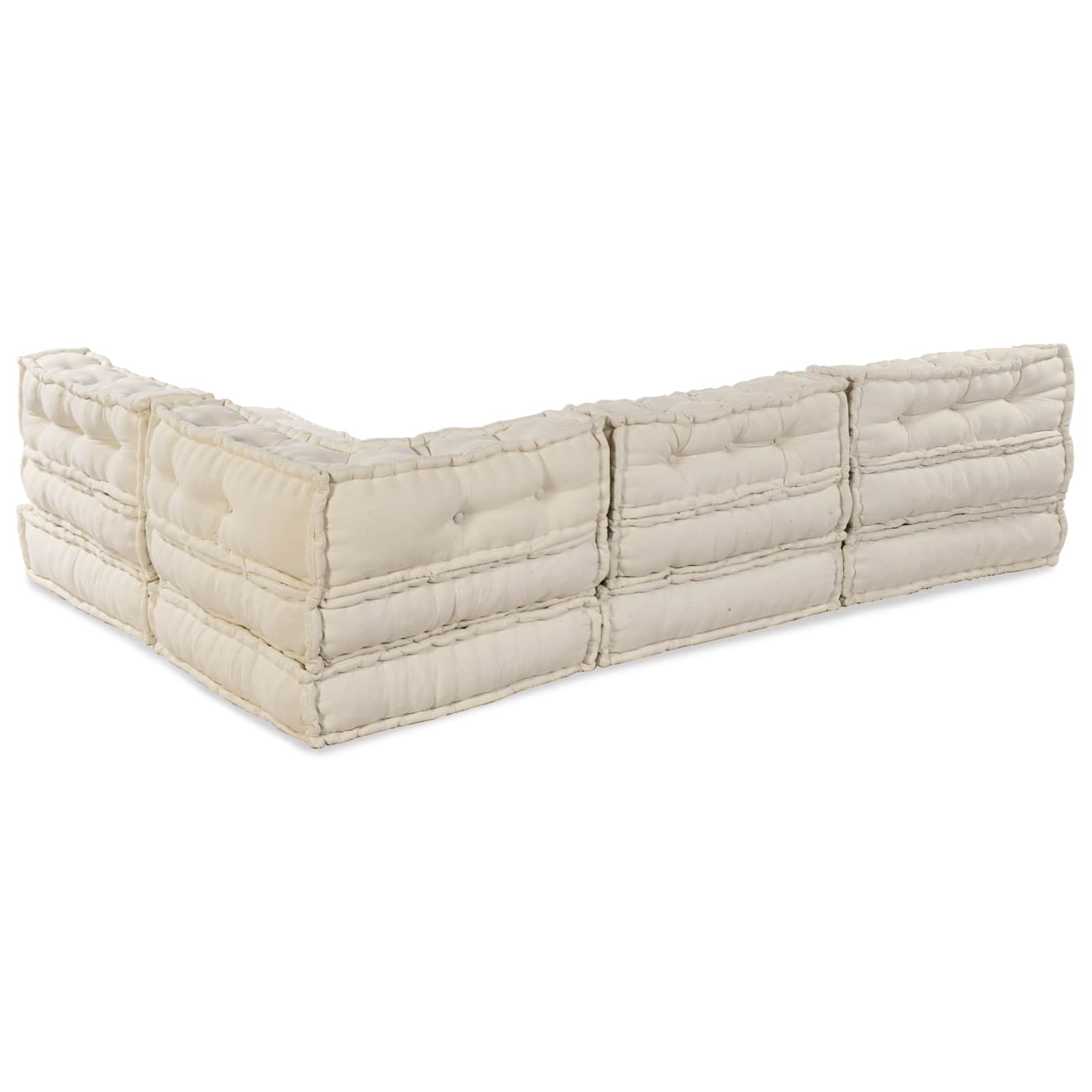 Modularna sofa 4 pcs Krem Tkanina