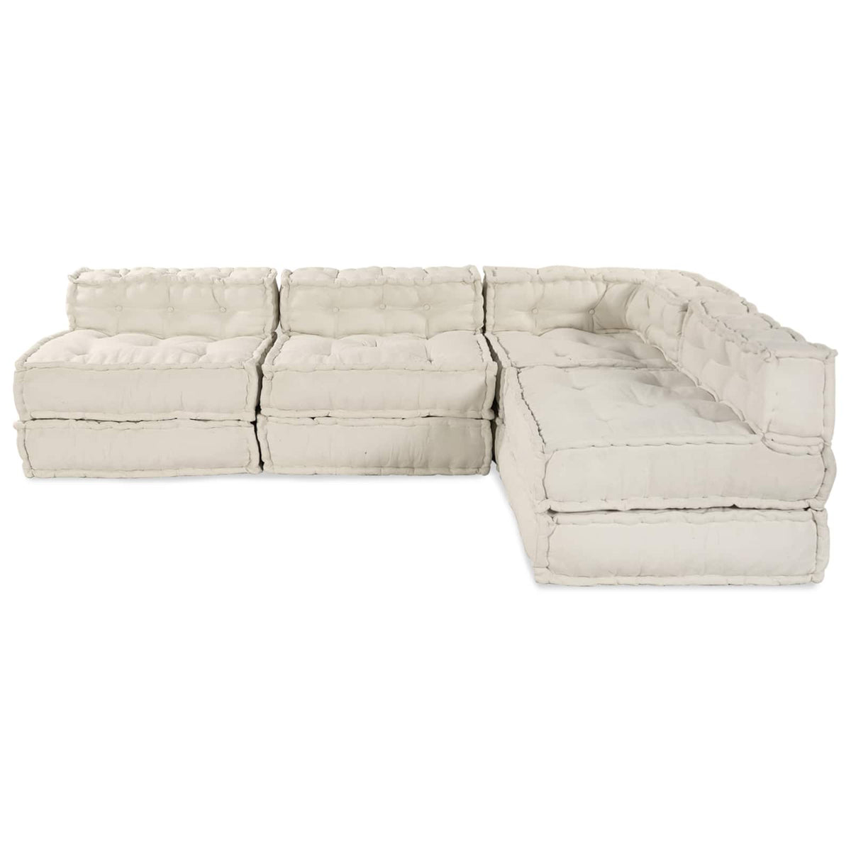 Modularna sofa 4 pcs Krem Tkanina