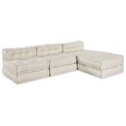 Modularna sofa 4 pcs Krem Tkanina