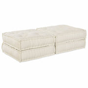Modularna sofa 2 pcs Krem 140 x 70 x 36 cm Tkanina