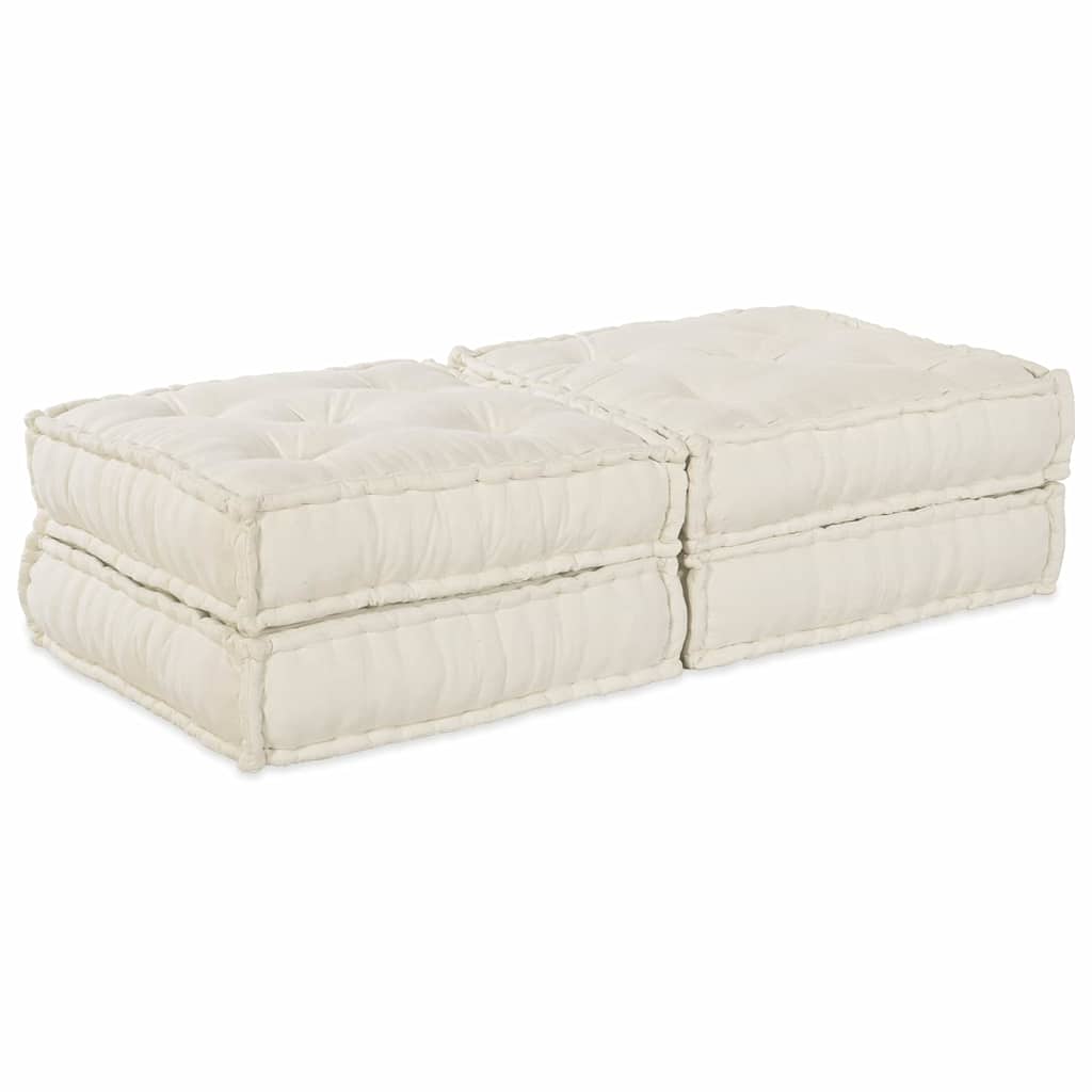 Modularna sofa 2 pcs Krem 140 x 70 x 36 cm Tkanina