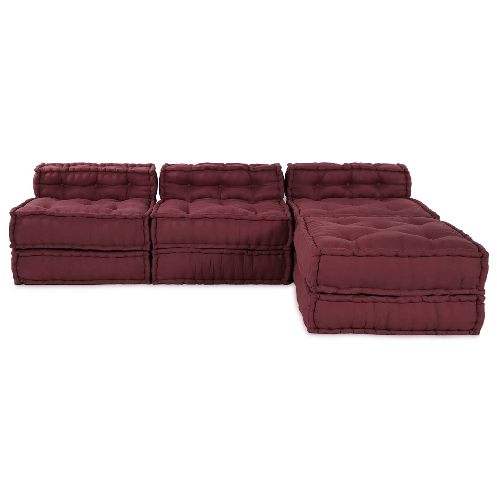 Modularna sofa 4 pcs Bordo Tkanina