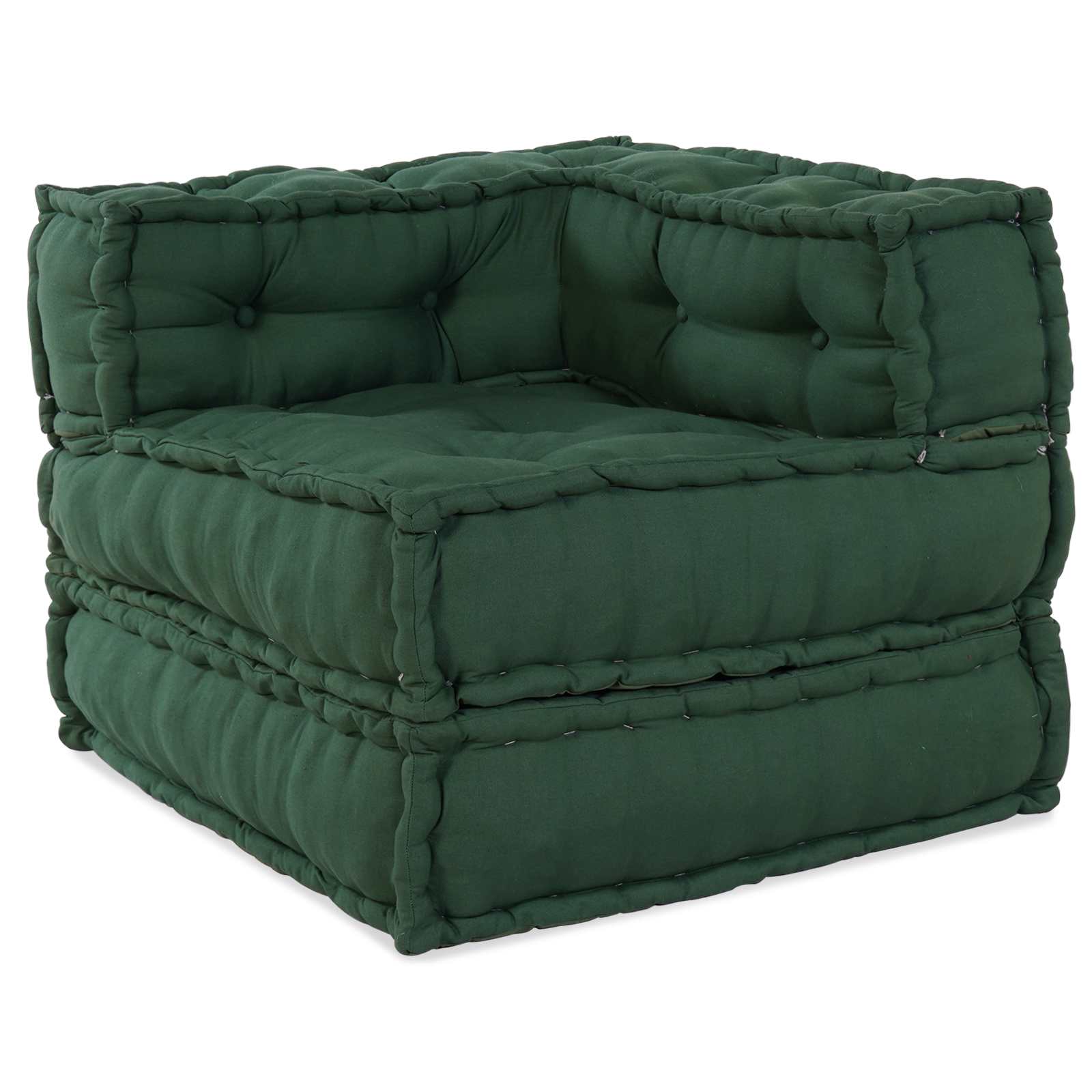 Modularna sofa 2 pcs Zelena 140 x 70 x 56 cm Tkanina