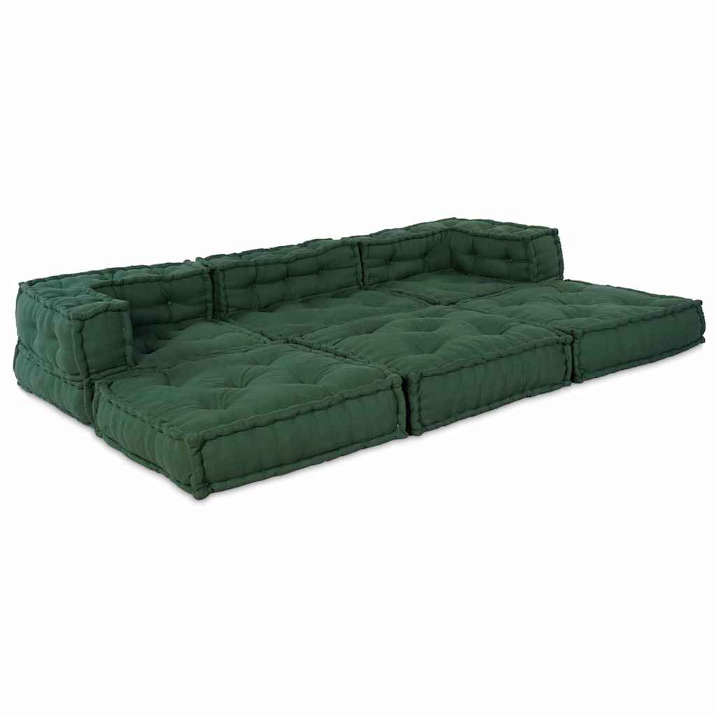 Modularna sofa 3 pcs Zelena Tkanina