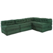 Modularna sofa 4 pcs Zelena Tkanina