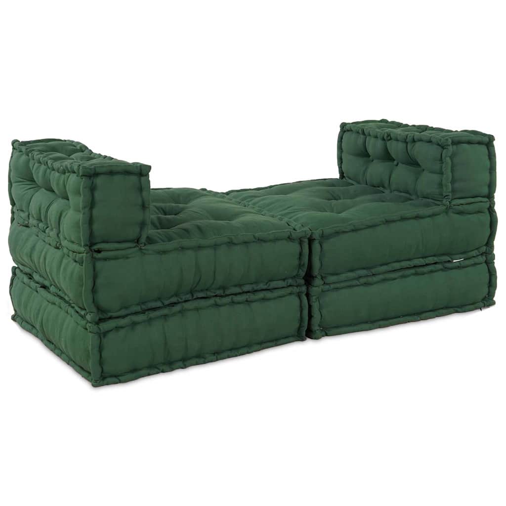 Modularna sofa 4 pcs Zelena Tkanina