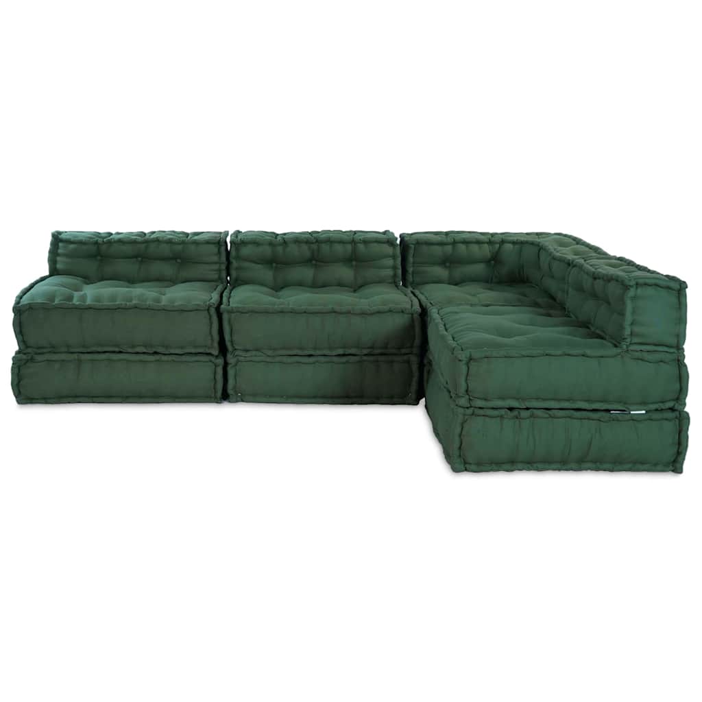 Modularna sofa 4 pcs Zelena Tkanina