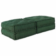 Modularna sofa 2 pcs Zelena 140 x 70 x 36 cm Tkanina