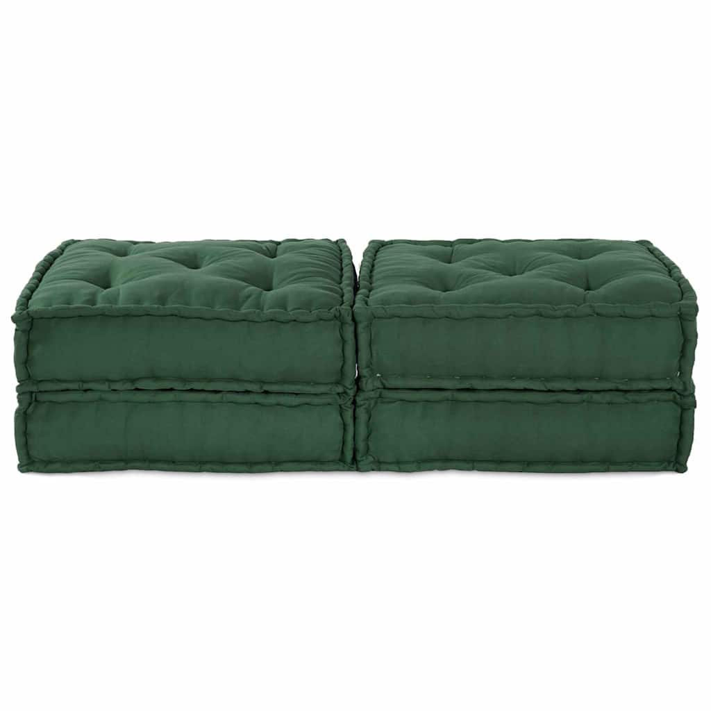 Modularna sofa 2 pcs Zelena 140 x 70 x 36 cm Tkanina