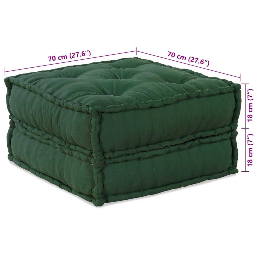 Modularna sofa 2 pcs Zelena 140 x 70 x 36 cm Tkanina