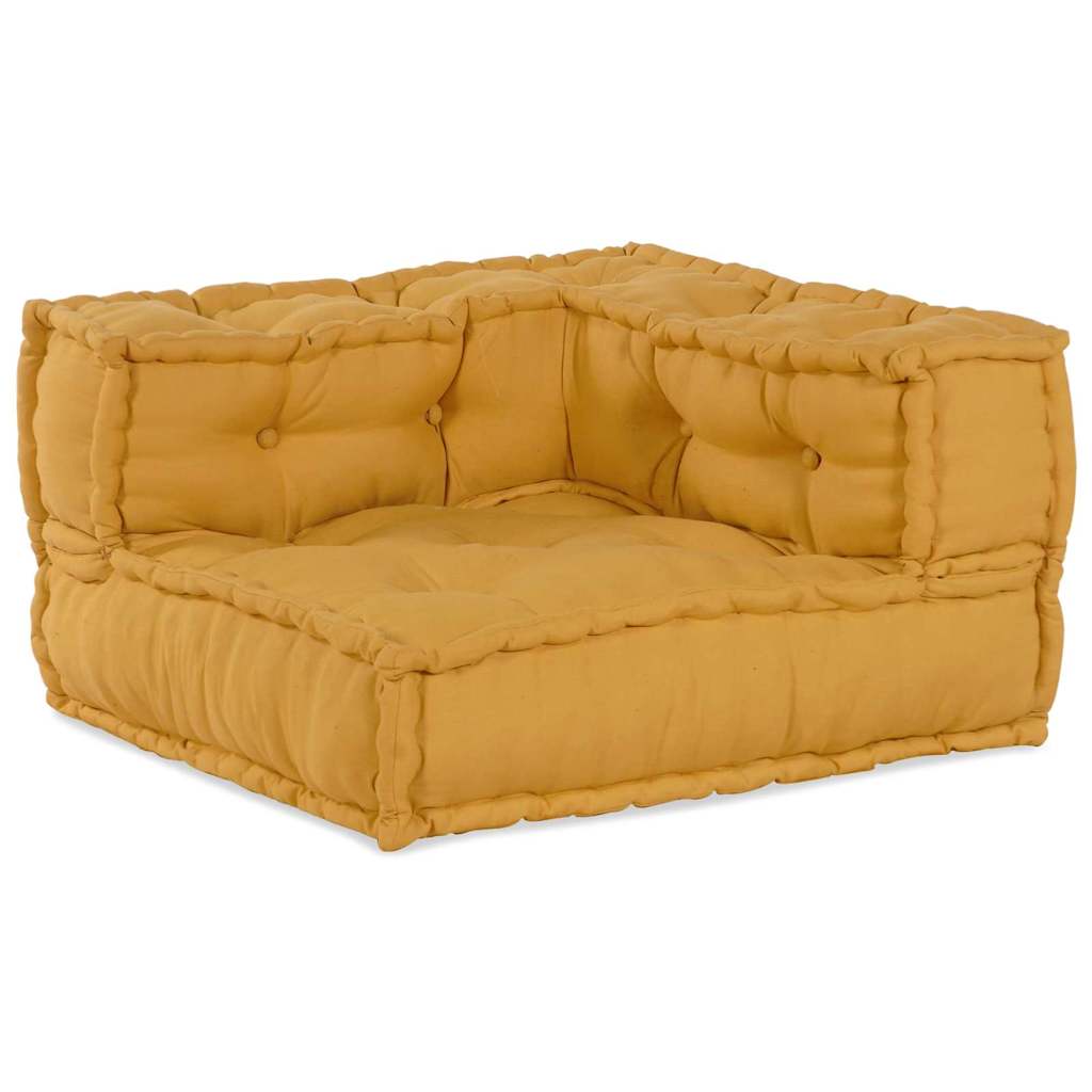 Modularna sofa 4 pcs Žuta Tkanina