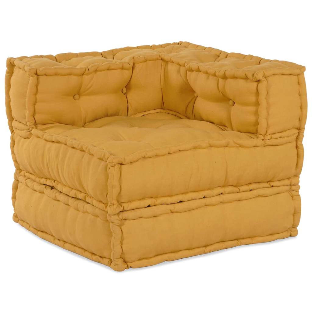 Modularna sofa 4 pcs Žuta Tkanina