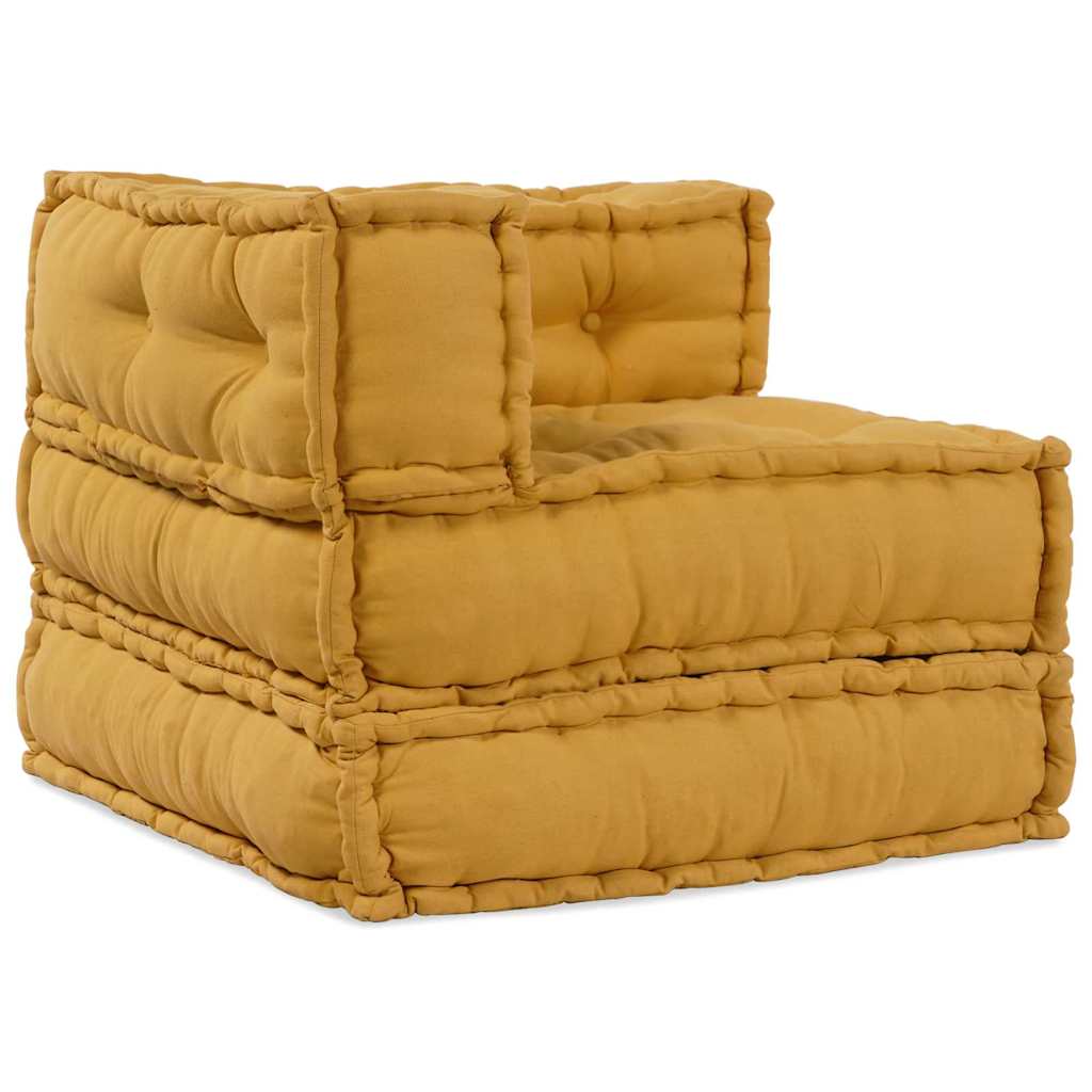 Modularna sofa 4 pcs Žuta Tkanina