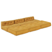 Modularna sofa 4 pcs Žuta Tkanina