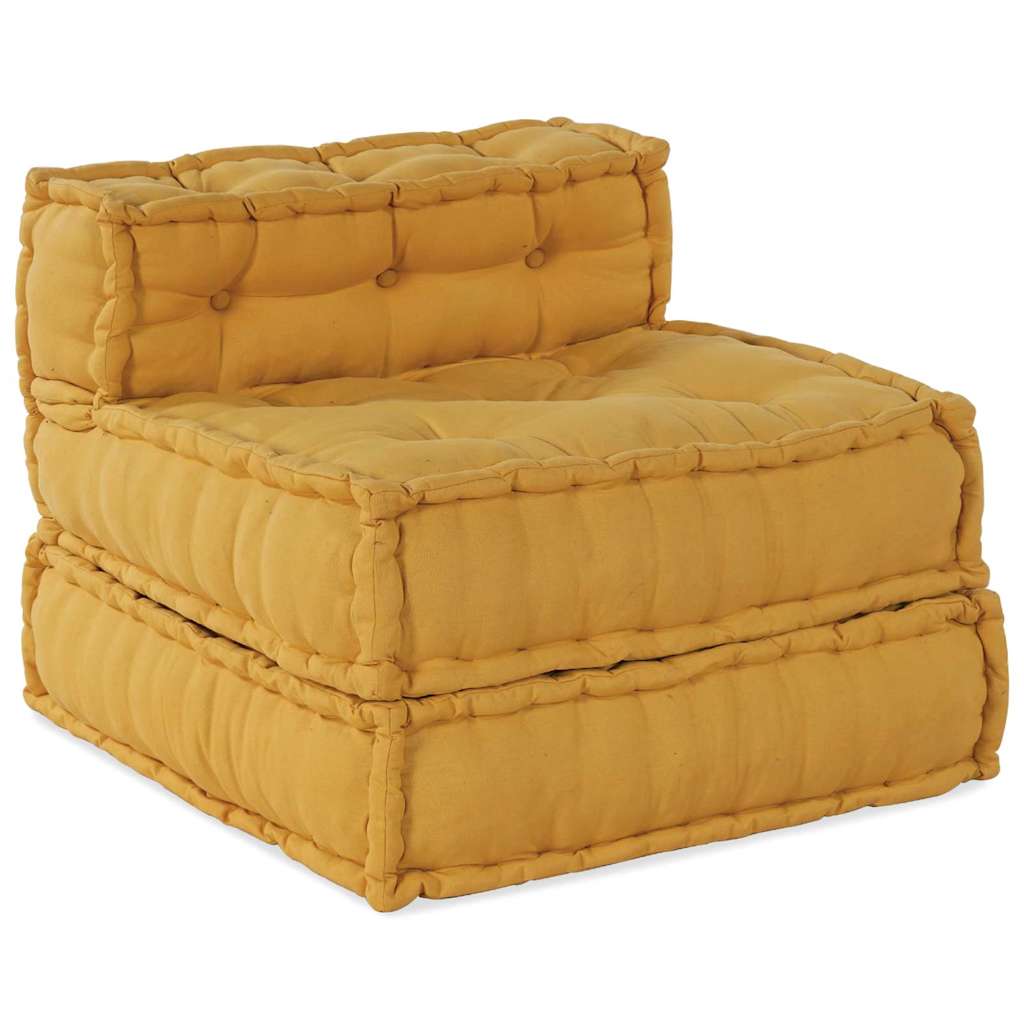 Modularna sofa 4 pcs Žuta Tkanina