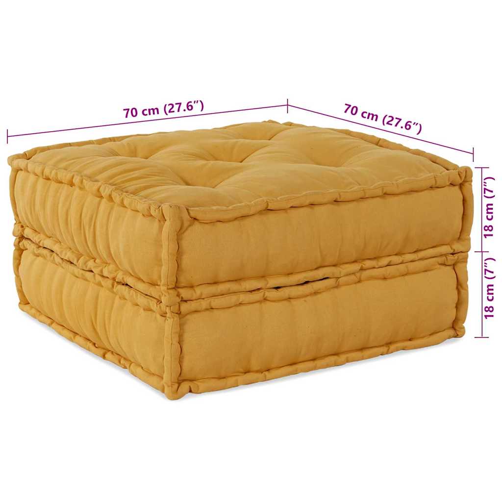 Modularna sofa 4 pcs Žuta Tkanina