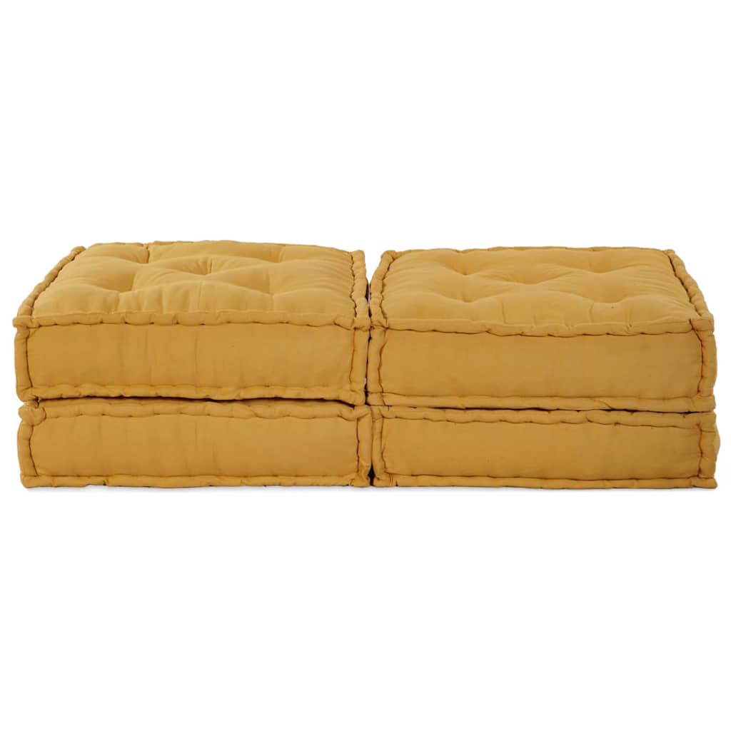 Modularna sofa 2 pcs Žuta 140 x 70 x 36 cm Tkanina