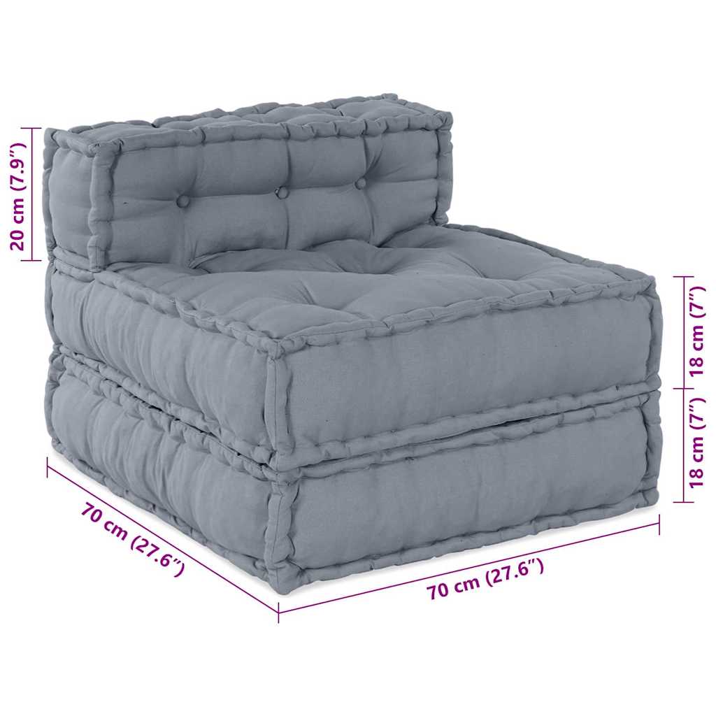 Modularna sofa 4 pcs Siva Tkanina