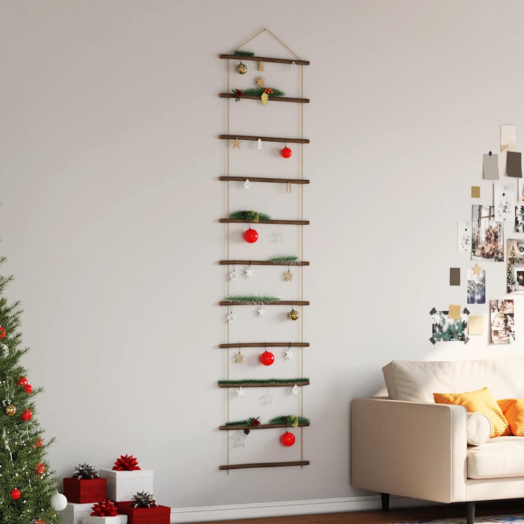 Zidni ukras u obliku ljestava 50x200 cm prirodna grana