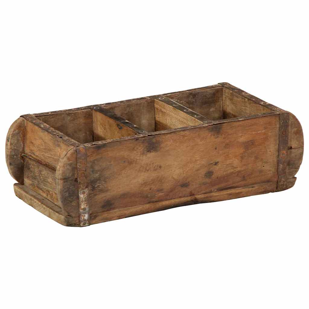 Pladanj 4 pcs Smeđa 30 x 14 x 9 cm Čvrsto drvo iz reciklaže
