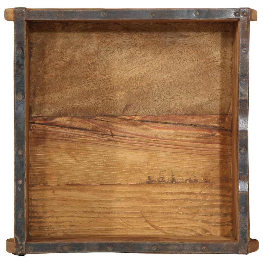 Pladanj Smeđa 29 x 31 x 10 cm Čvrsto drvo iz reciklaže